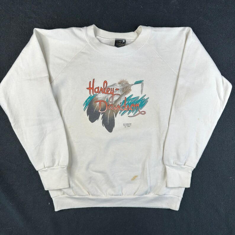 1990 Harley Davidson Crewneck Sz M (R063) | Etsy (US)