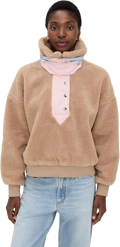 For Love & Lemons Women's Caitlyn Sherpa Pullover Sweater | Amazon (US)
