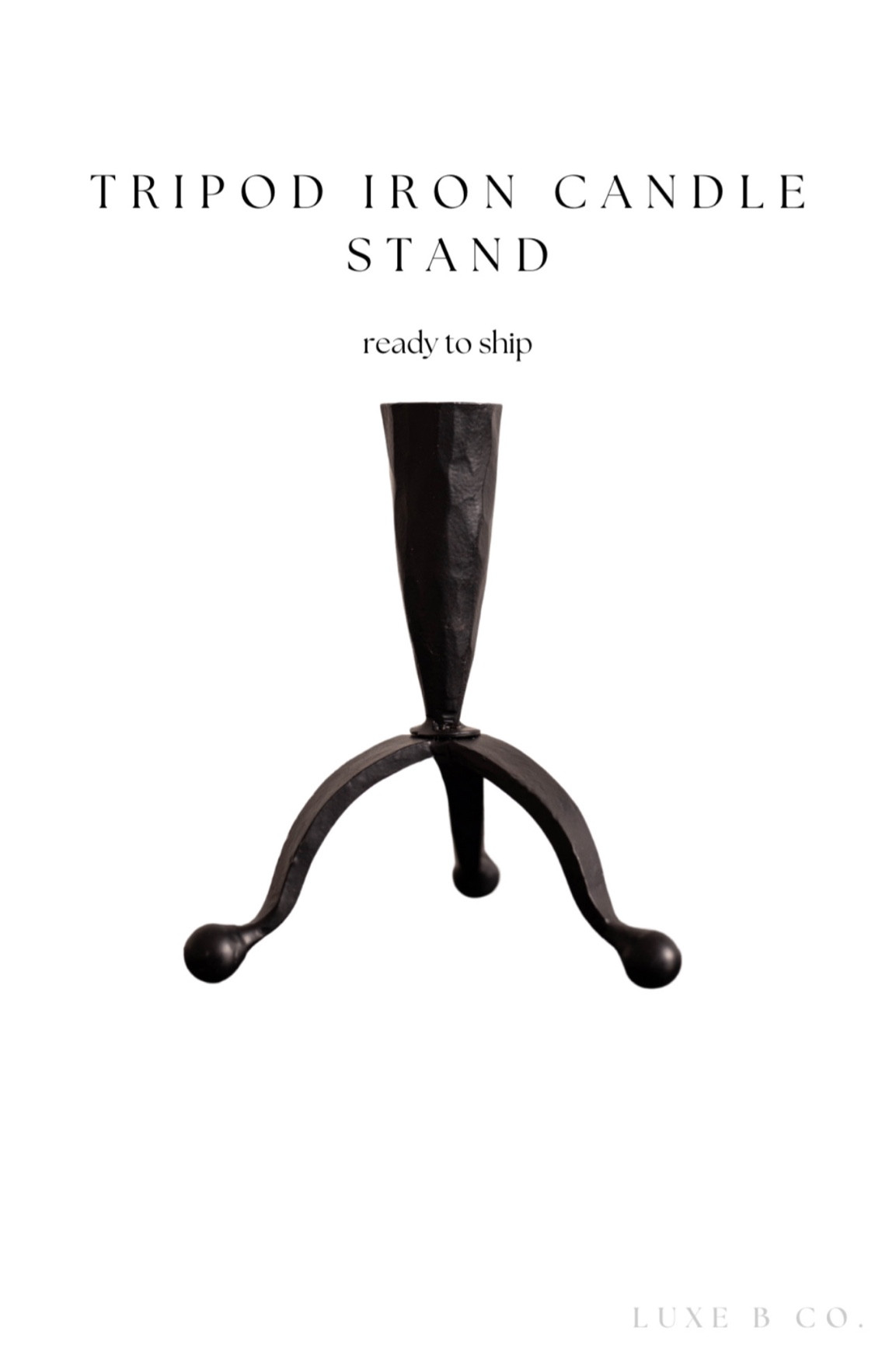 Luxe B Co. iron tripod vintage candle stick holder 

#LTKhome