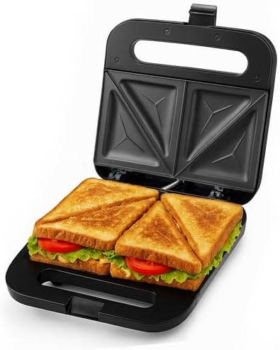 OVENTE Electric Sandwich Maker with Non-Stick Plates, Indicator Lights, Cool Touch Handle, Easy t... | Amazon (US)