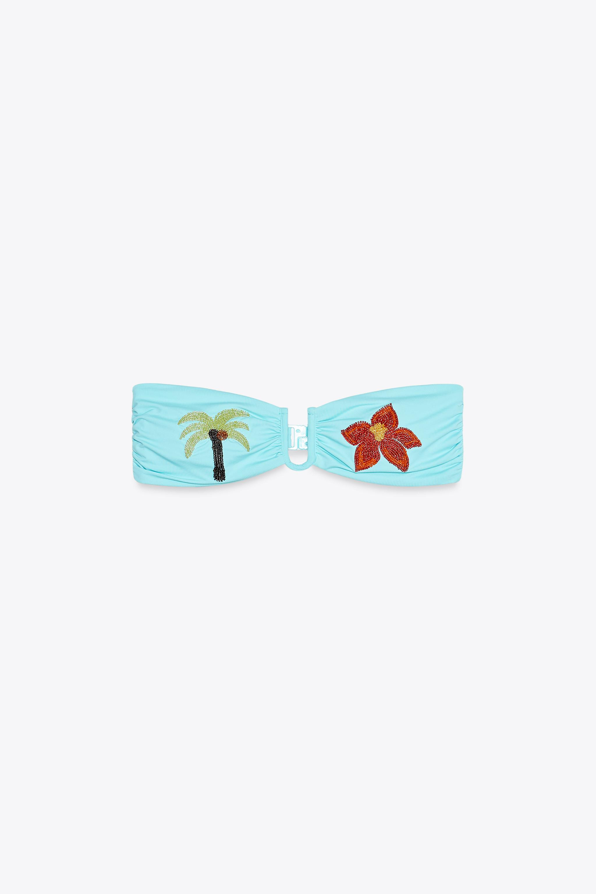TOP BIKINI CON STRASS PALMA | Zara IT