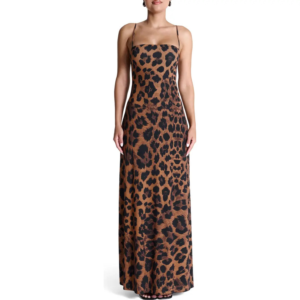 Naked Wardrobe Printed Maxi Dress in Leopard at Nordstrom Rack, Size Large | Nordstrom Rack