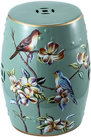 Ceramic Decorative Garden Stool,Multi-Use Round Side Table/Oriental Chinese Style Glazed Porcelai... | Amazon (US)