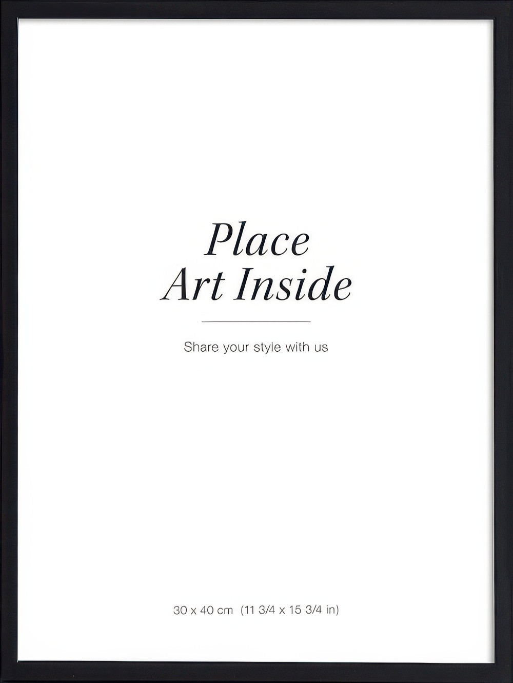 Black Picture Frame, 12" X 16" In  | Desenio