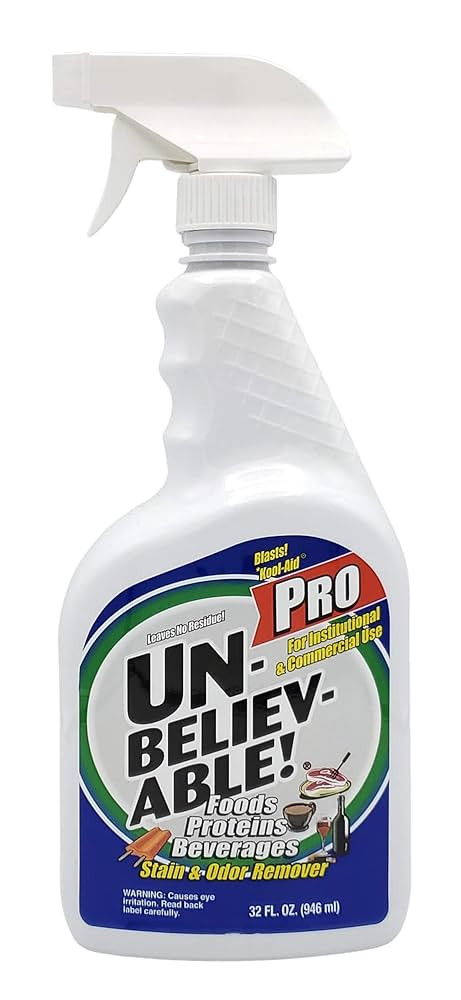 UNBELIEVABLE Pro Stain and Odor Remover, 1 Quart, 1 Count | Amazon (US)