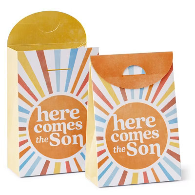 Big Dot of Happiness Here Comes The Son Favor Boxes, Boy Boho Baby Shower Decorations, Retro Sunshine Party Goodie Gift Bags - Set of 12 | Target