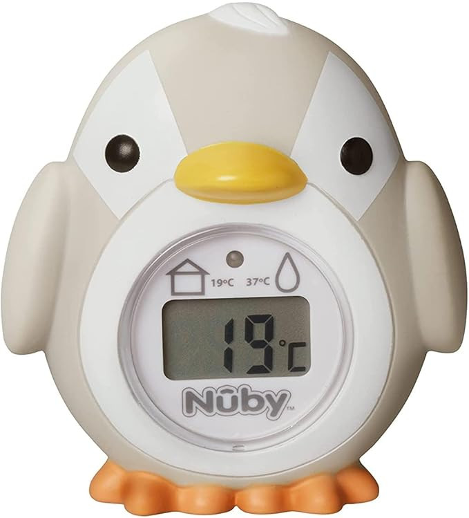 Nuby - Penguin shaped baby bath Digital thermometer - Easy to read screen - BPA free - Gray - Sui... | Amazon (UK)