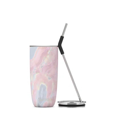 S'well Stainless Steel Triple-Layered Vacuum-Insulated Tumbler with Straw, Geode Rose | Wayfair Professional