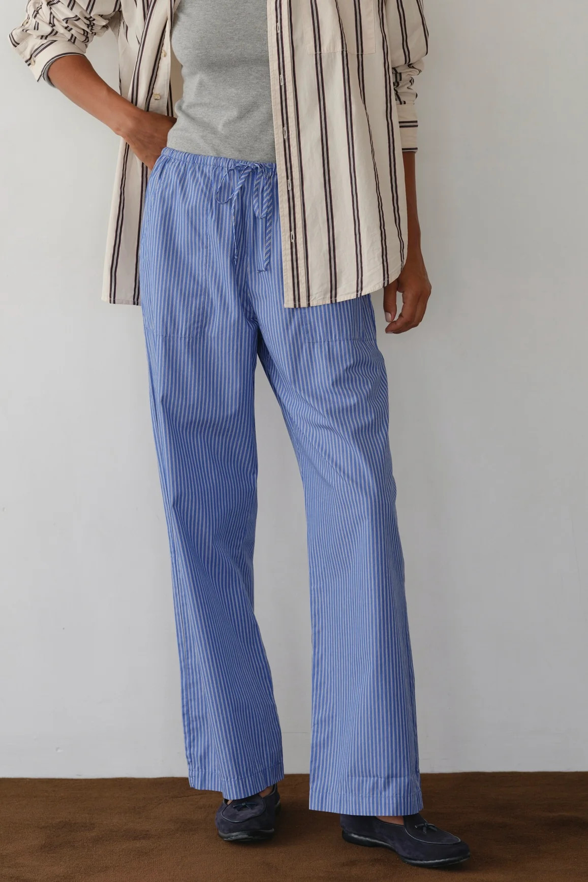 The Pop Stripe Drawstring Pant | DONNI.