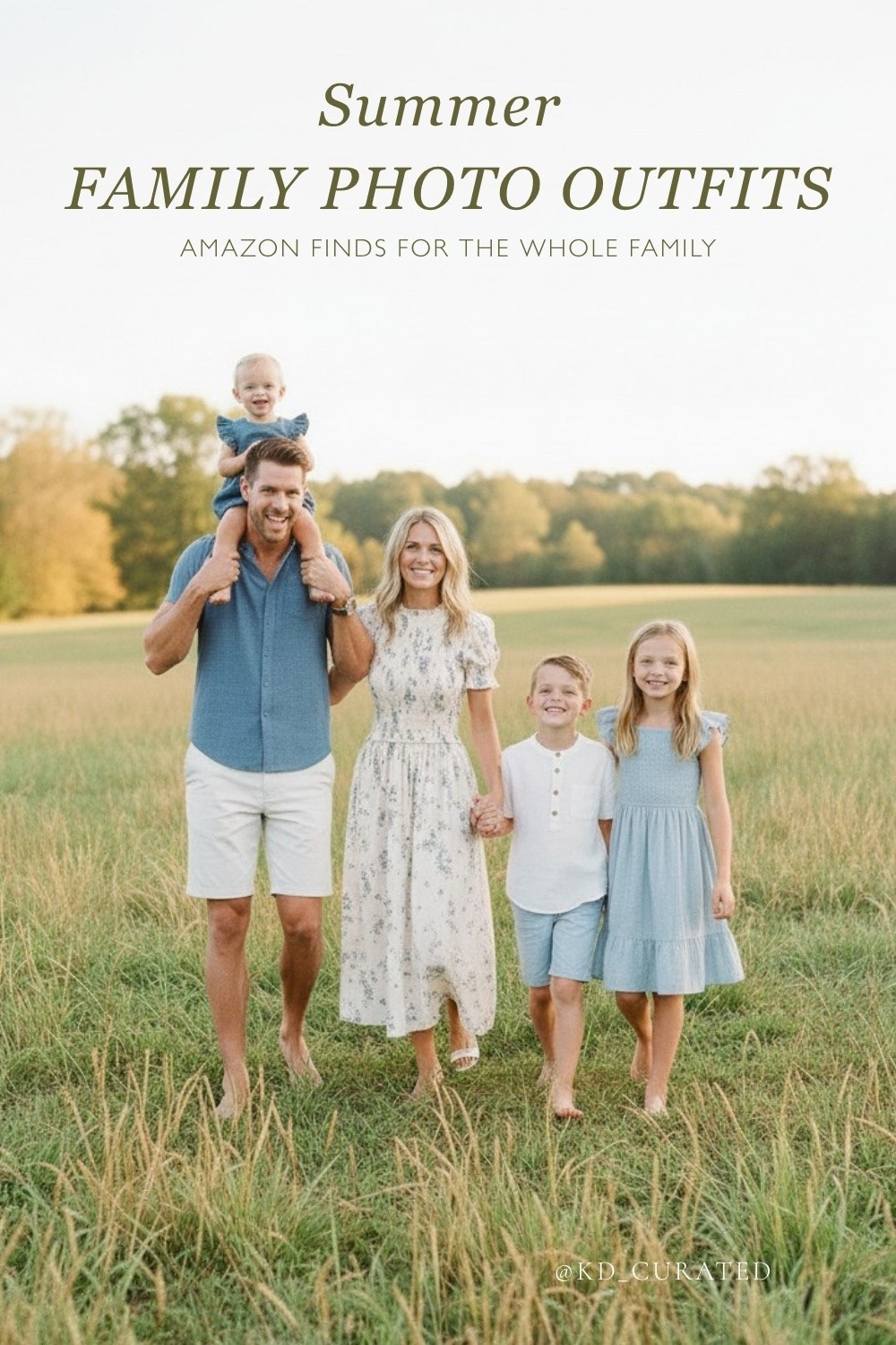 Blue and white for summer family photos and Amazon has everything you need to pull it off.
This coordinated look covers the whole family — mom, dad, and kids — in crisp, clean pieces that photograph beautifully in natural light. Chambray, linen, soft cottons, and classic white that work together without being too matchy. A palette that's perfect for beach sessions, lakeside shoots, or anywhere you're capturing your family this summer.

#LTKSeasonal #LTKmomlife #LTKKids