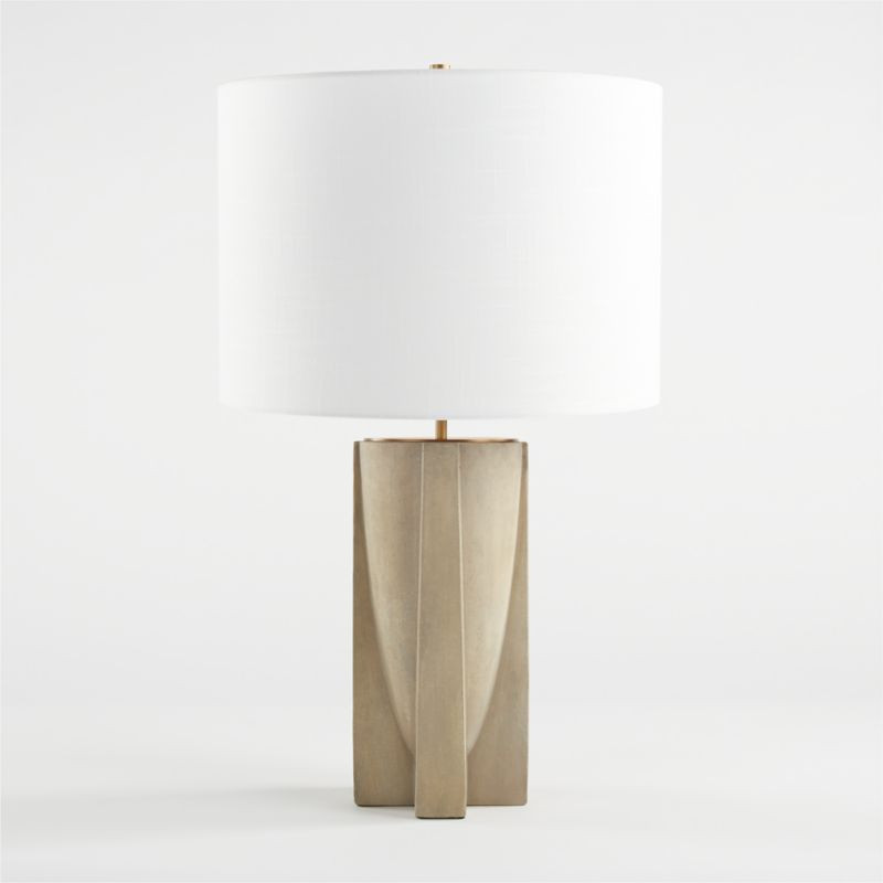 Lars Concrete Table Lamp + Reviews | Crate & Barrel | Crate & Barrel