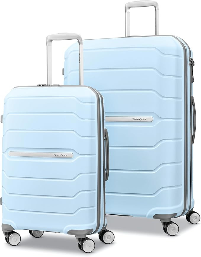 Samsonite Freeform 2-Piece Luggage Set - Carry-On & Large Checked Luggage with Dual Spinner Wheel... | Amazon (US)