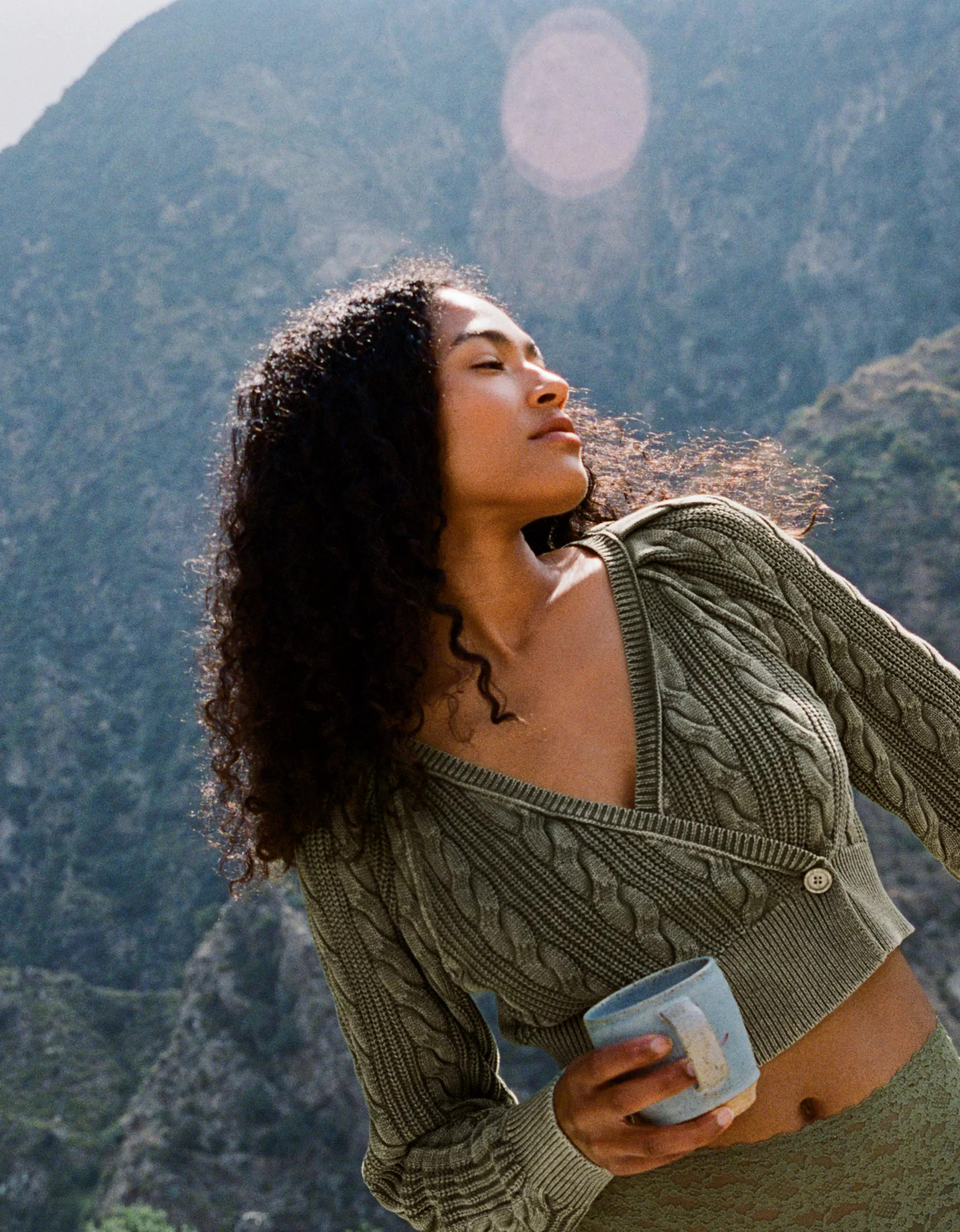 Aerie Cable Wrap Cardigan | Aerie