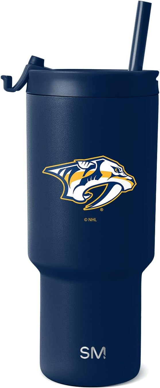Simple Modern Officially Licensed NHL 30 oz Tumbler with Flip Lid and Straws | Hockey Insulated Cup Stainless Steel | Gifts for Men Women | Trek Collection | Amazon (US)