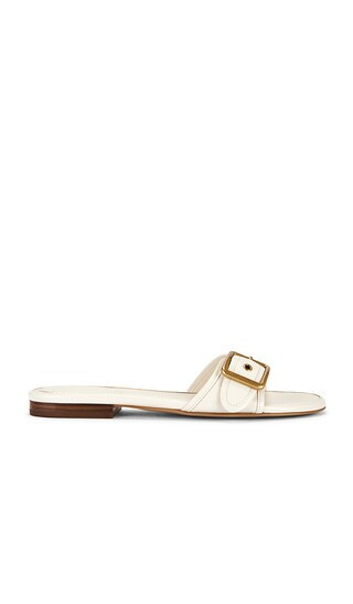 Coach Margot Flat Sandal in Ivory. - size 5.5 | Revolve Clothing (Global)