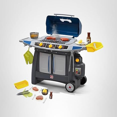 Step2 Sizzle & Smoke BBQ Grill Playset, Indoor/Outdoor Interactive Play with Sounds and Effects, ... | Amazon (US)