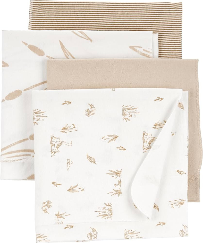 Carter's Baby Unisex Receiving Blankets 4-Pack | Amazon (US)