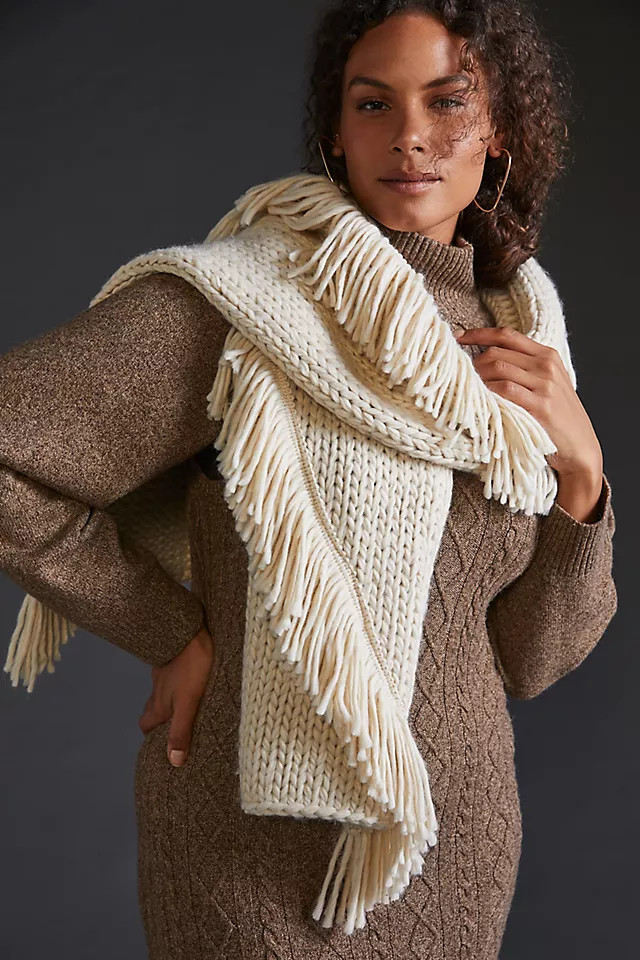 Cozy Fringed Scarf | Anthropologie (US)