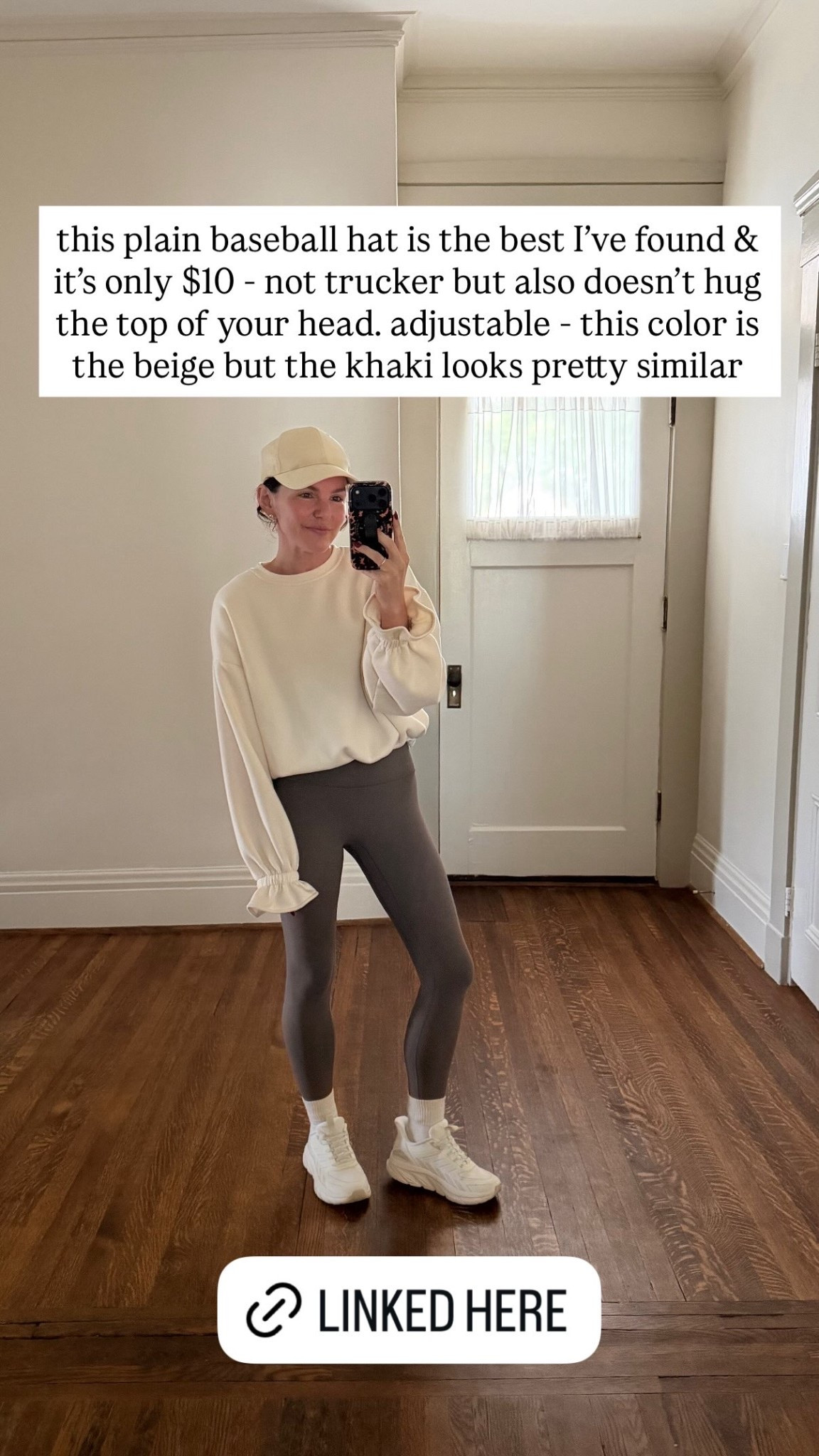 this plain baseball hat is the best I’ve found & it’s only $10 - not trucker but also doesn’t hug the top of your head. adjustable - this color is the beige but the khaki looks pretty similar

#LTKgrwm #LTKootd #LTKmomlife