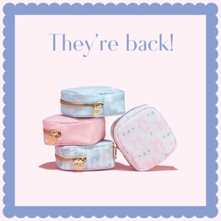 These cuties, and several other pieces from the Stoney Clover l
lane High Tea collection are back! Perfect for the grandmillennial or anyone who loves a girly, LoveShackFancy vibe. I personally love using my Stoney Clover pouches for travel. They are great for makeup bags and corralling all kinds of bits and bobs!

#LTKtravel #LTKFind