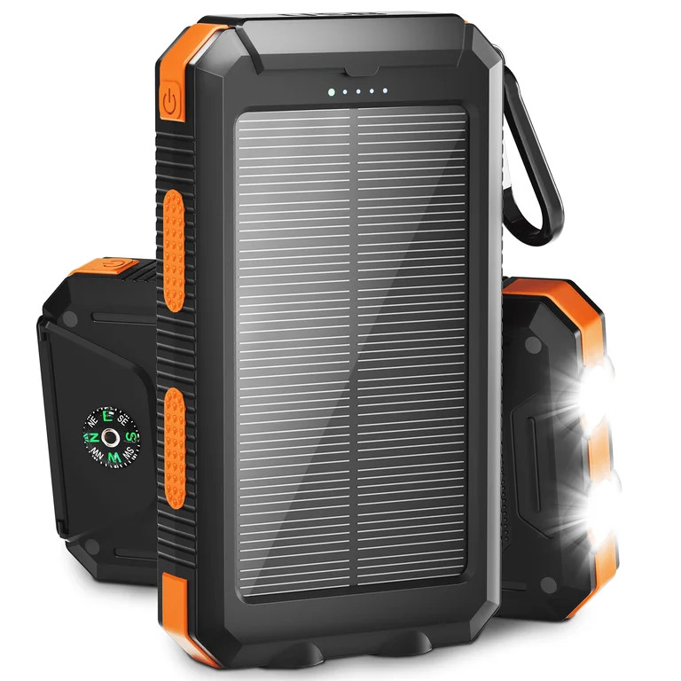 Solpowben 20000mAh Solar Power Bank Compatitble for iphone Portable Solar Power Bank with Dual 5V... | Walmart (US)