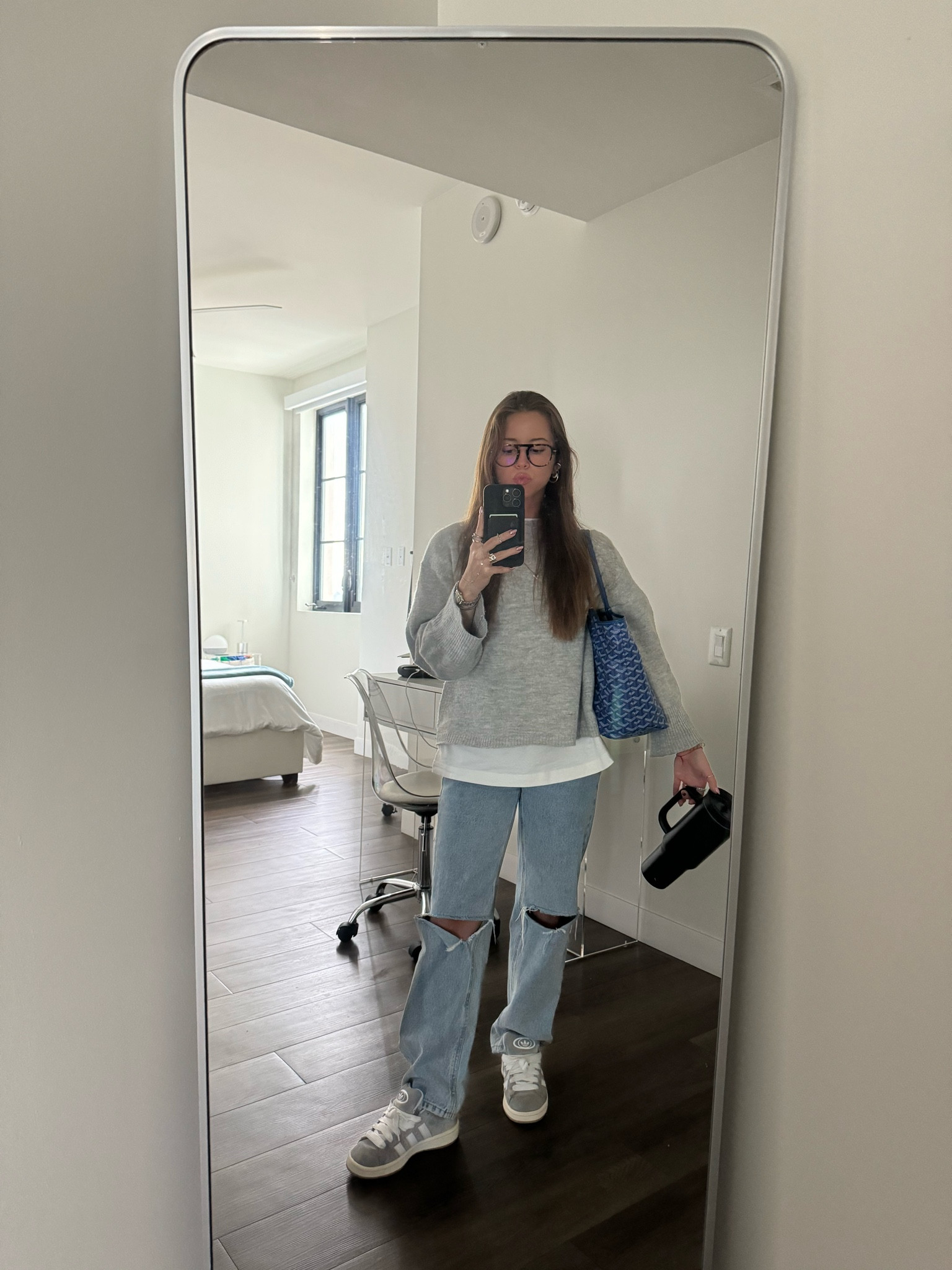 this is one of my fav fits ever and i have the sweater in a variety of colors to mix it up 🥰🥰 also the literal best jeans. especially for shorties like myself 👯‍♀️

#LTKfindsunder100 #LTKbeauty #LTKworkwear