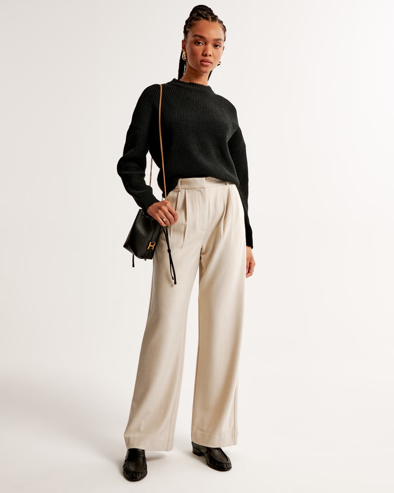 Women's Chenille Crew Sweater | Women's Tops | Abercrombie.com | Abercrombie & Fitch (US)