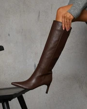 Celine Knee High Leather Boots | VICI