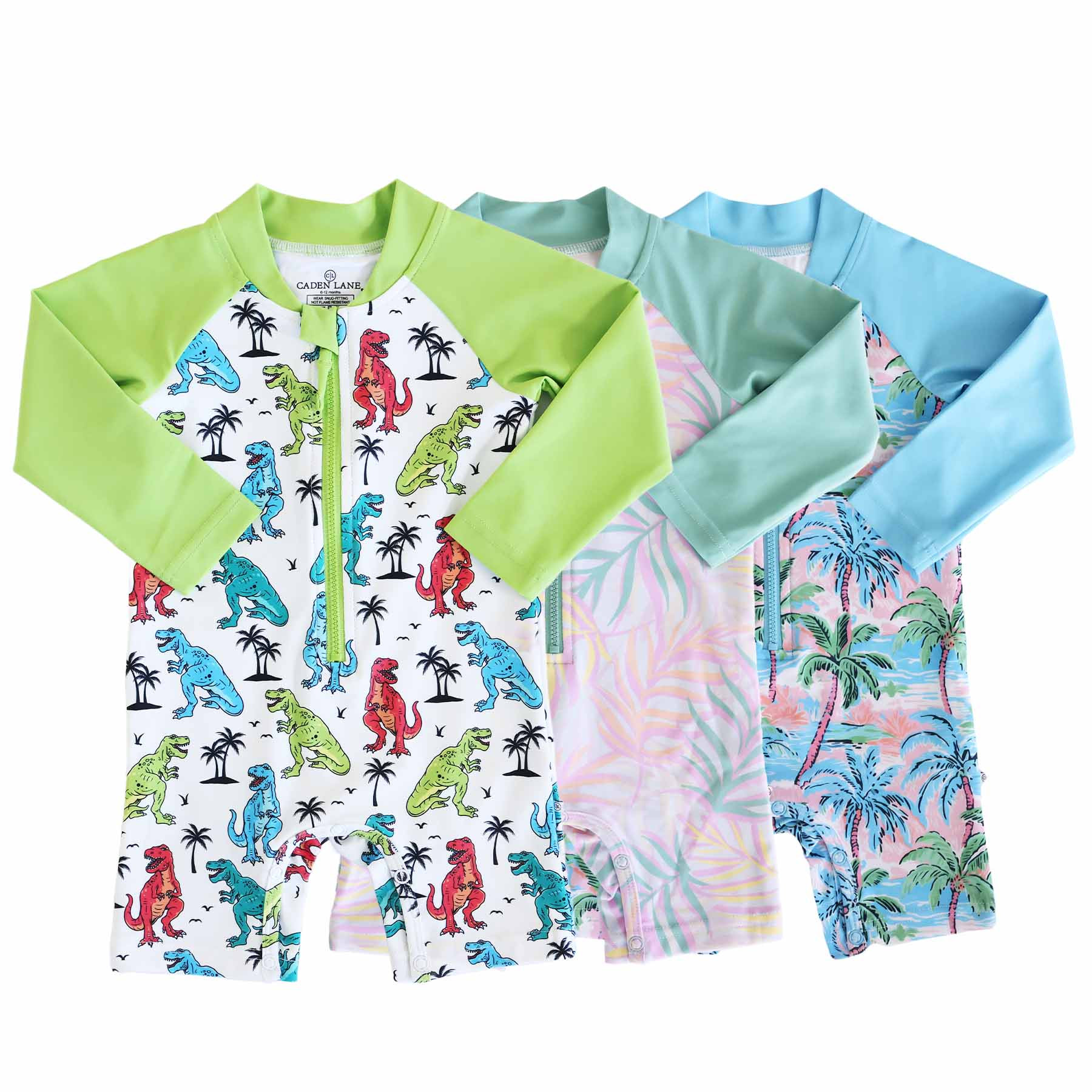 Long Sleeve Rash Guard Swim Romper Shortie | Best Sellers | Caden Lane