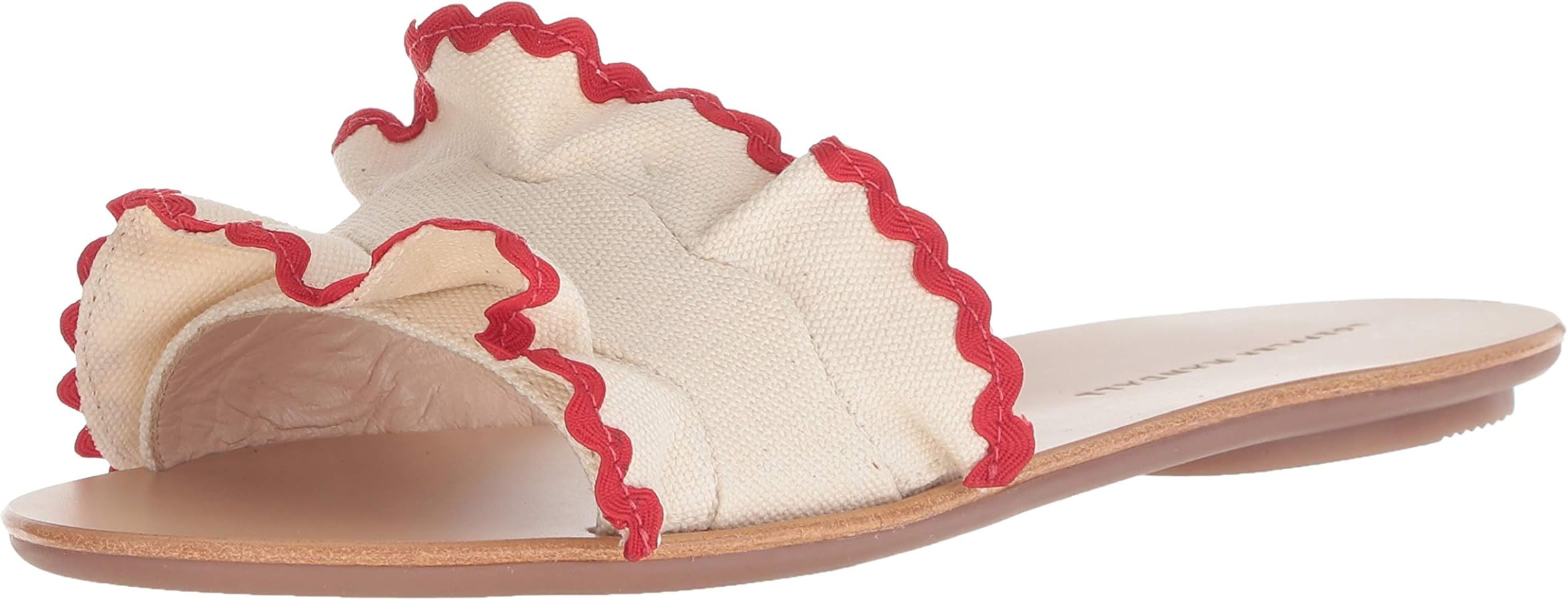 Loeffler Randall Women's Birdie-CVRR Sandal, Natural/red | Amazon (US)