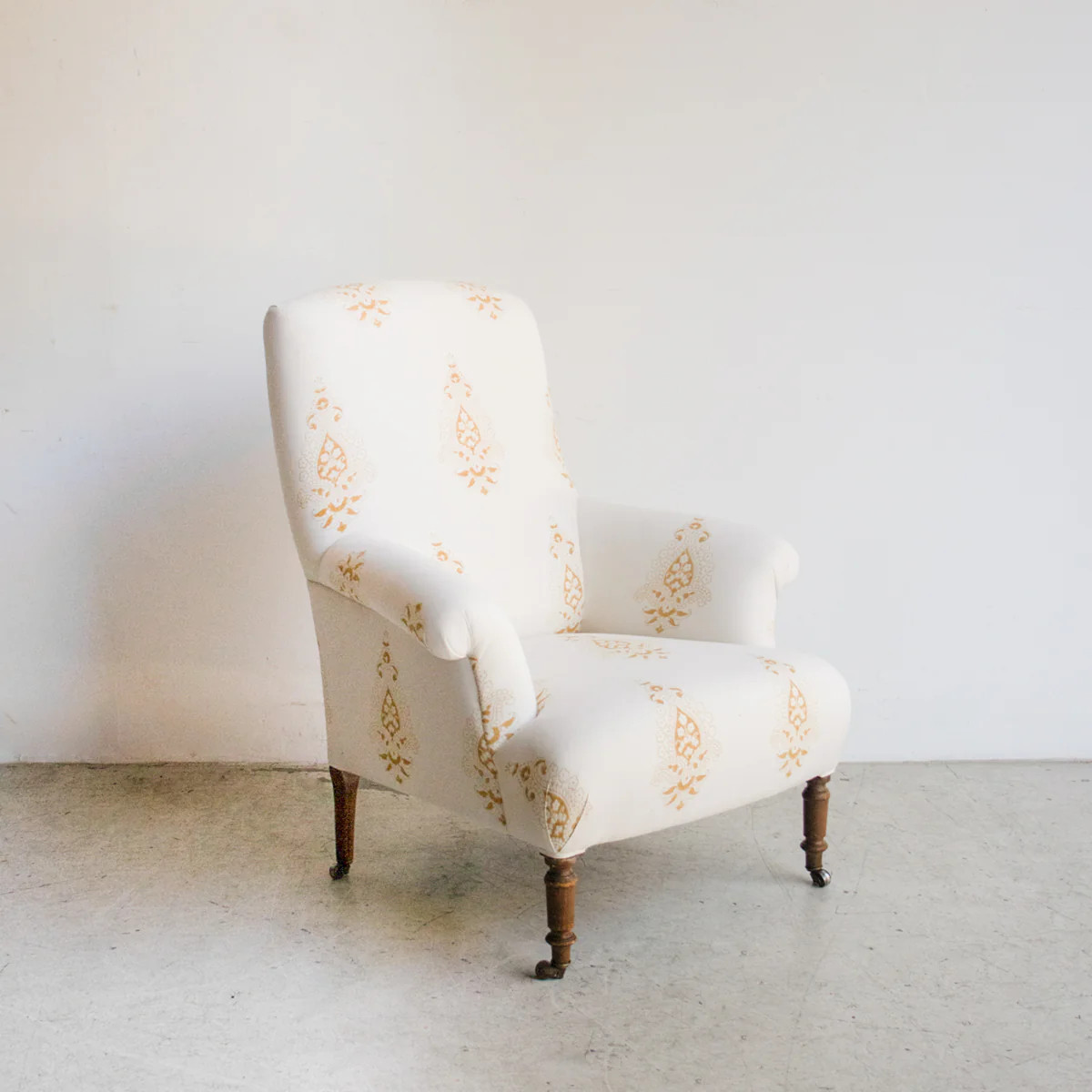 Vintage Block Print Napoleon Chair | Emma Gold | Elsie Green US