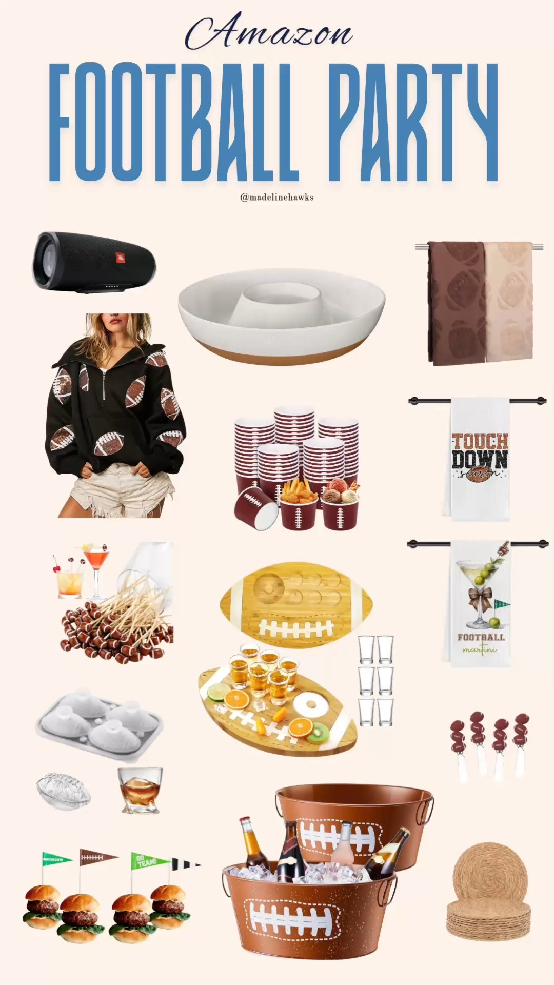 Amazon has the best football party & football tailgate essentials & items that will be a hit! I’m obsessed with these finds! #footballseason #footballszn #footballtailgate #footballparty #football 

#LTKSaleAlert #LTKFindsUnder50 #LTKSeasonal