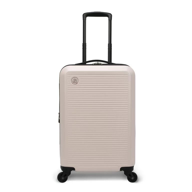 Protege 20 Inch Unisex Hard Side Carry-on Spinner Luggage, Matte Pink | Walmart (US)