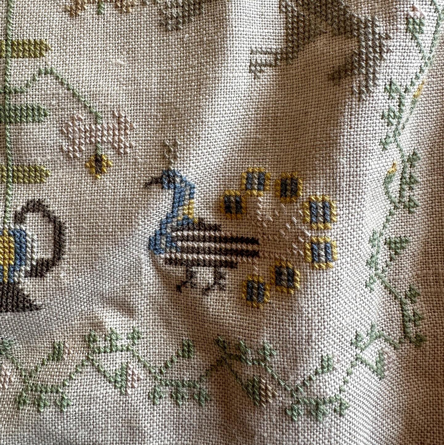 Dutch Beauty! My mom and I decided to start this pattern - I believe it’s 20 something pages?!? Our goal/plan is complete one page a month. I am already behind, I kept making mistake after mistake on page one- it was becoming ridiculous. But, I have fixed all my errors and I’m in the final stages of finishing page one. 
Have a great Tuesday friends- happy stitching! 
Love y’all mucho! 
.
.
.
.
.
.
#crossstitchpattern #dutchbeauty #samplerlove #simpleandpure #handmadeisbest #slowlifestyle #crossstitchlove #stitchersgonnastitch