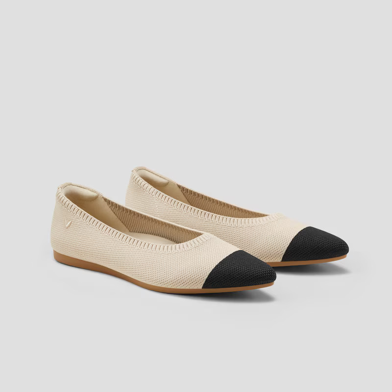Pointed-Toe Ballet Flats (Aria 5°) | VIVAIA
