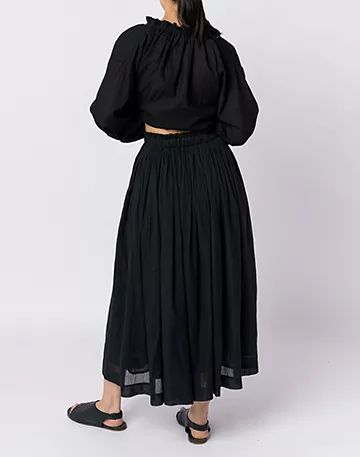 World of Crow Classic black pull-on skirt | Madewell