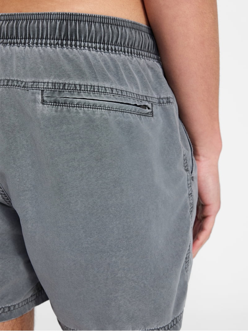 No Boundaries Washed Swim Trunks, 6" Inseam, Men's S-3XL | Walmart (US)