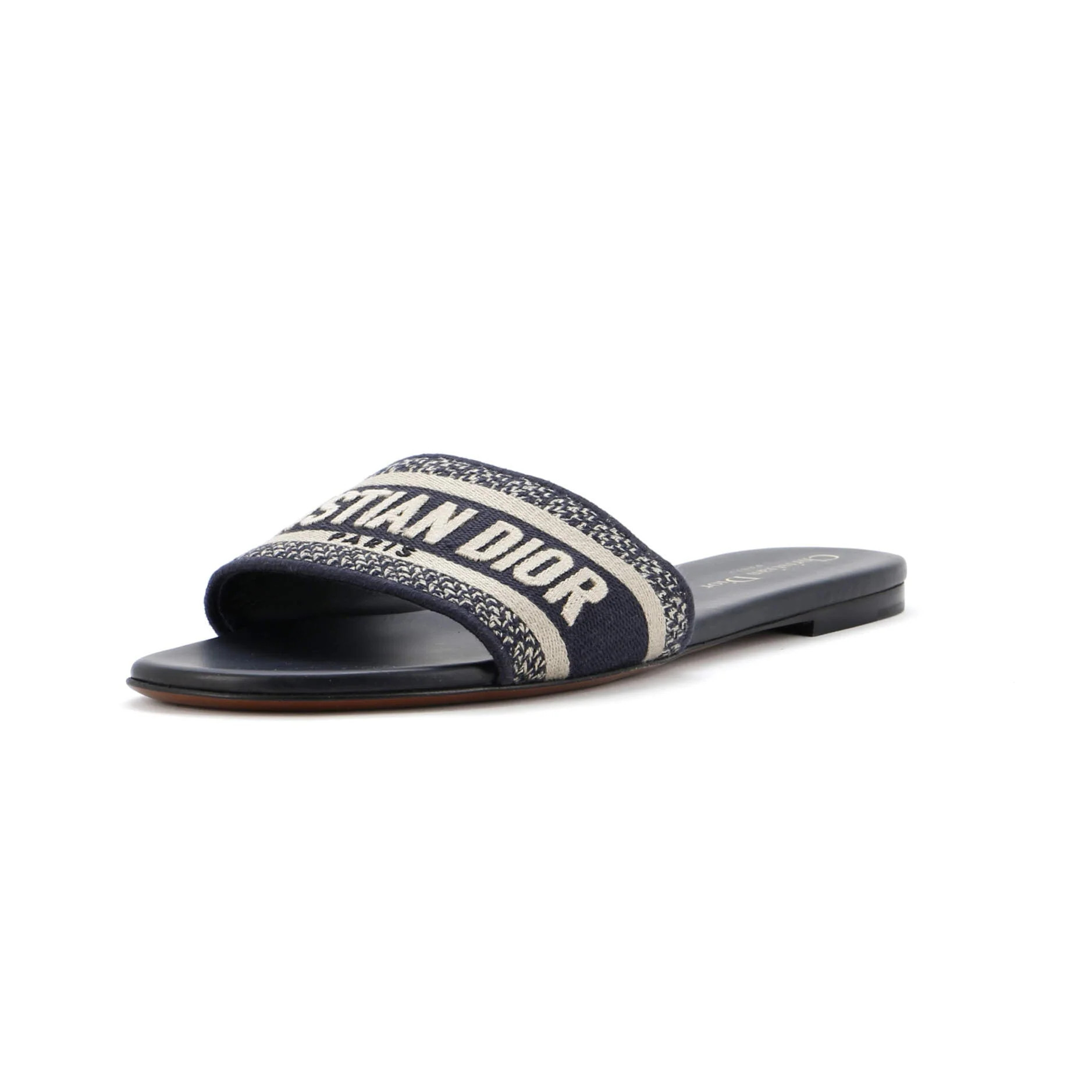 Women's Dway Flat Sandals Embroidered Canvas | Shop Simon