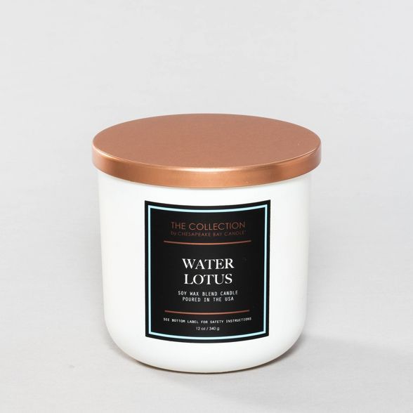 12oz Glass Jar 2-Wick Candle Water Lotus - The Collection By Chesapeake Bay Candle | Target