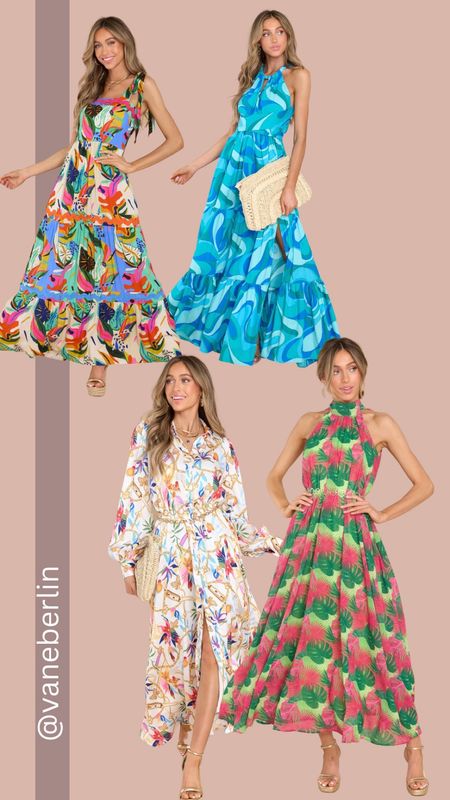 Resort wear, spring dress, Red dress, summer dress, spring outfit, spring fashion, printed dress, bright dresses, maxi-dress, spring clothing, vacation dress. 

#LTKSeasonal #LTKunder100 #LTKFind