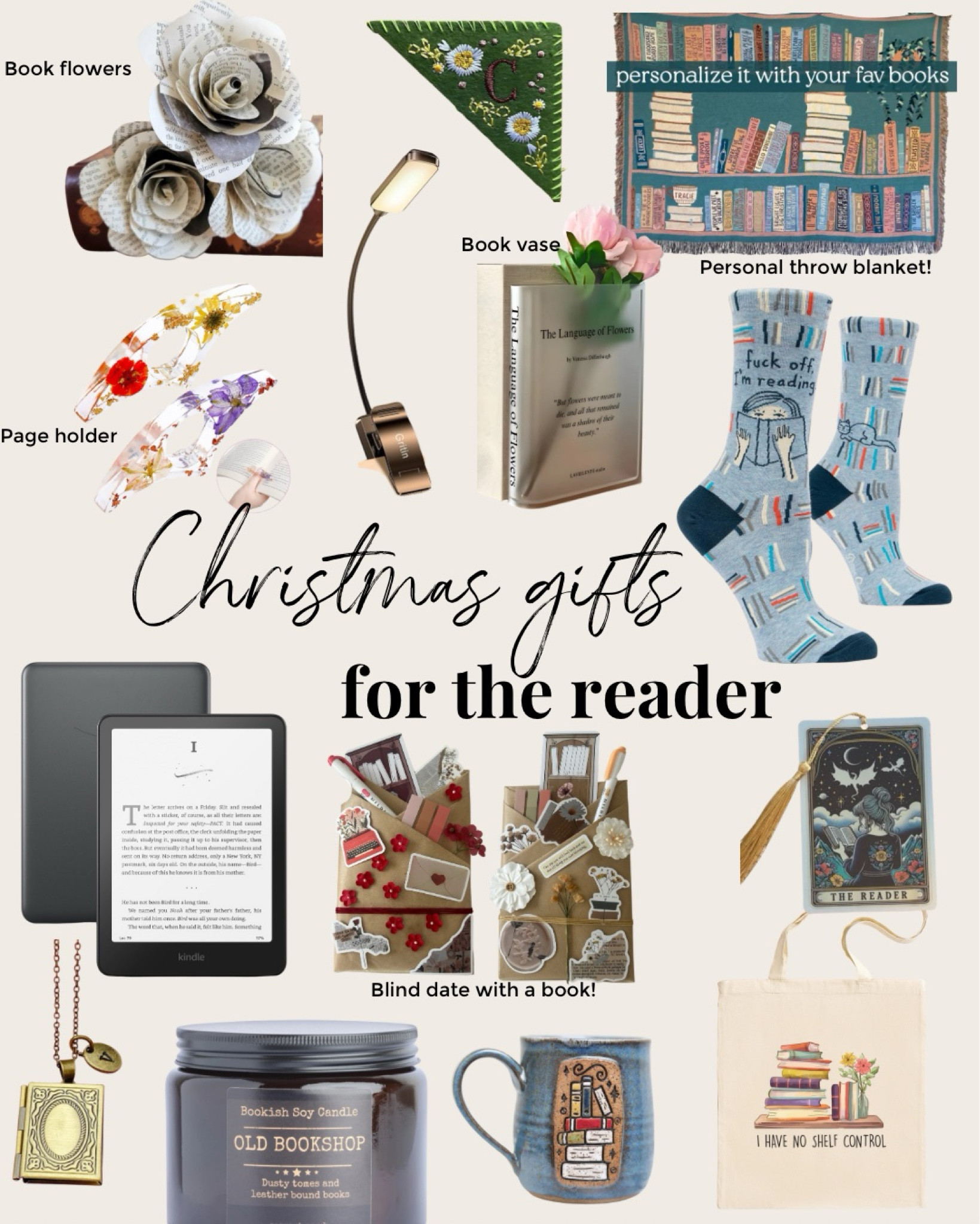 Christmas gifts for the reader 🤓 
.
#forher #forhim #readinggifts #giftideas #blinddatebook #kindle #giftsforher 

#LTKGiftGuide #LTKCyberWeek #LTKHoliday