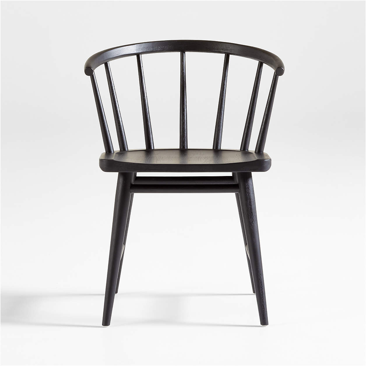 Pali Black Hardwood Dining Chair | Crate & Barrel