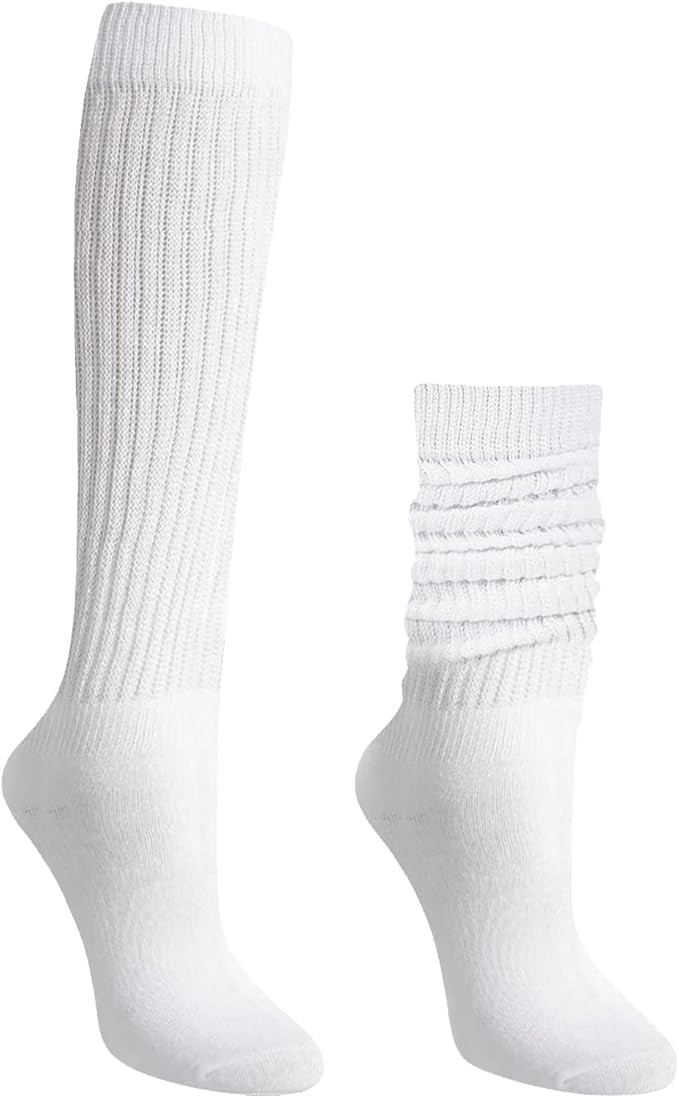 Slouch Socks Women, Long Slouchy Socks for Girls Women Scrunch Socks Scrunchie Socks Knit Socks | Amazon (US)