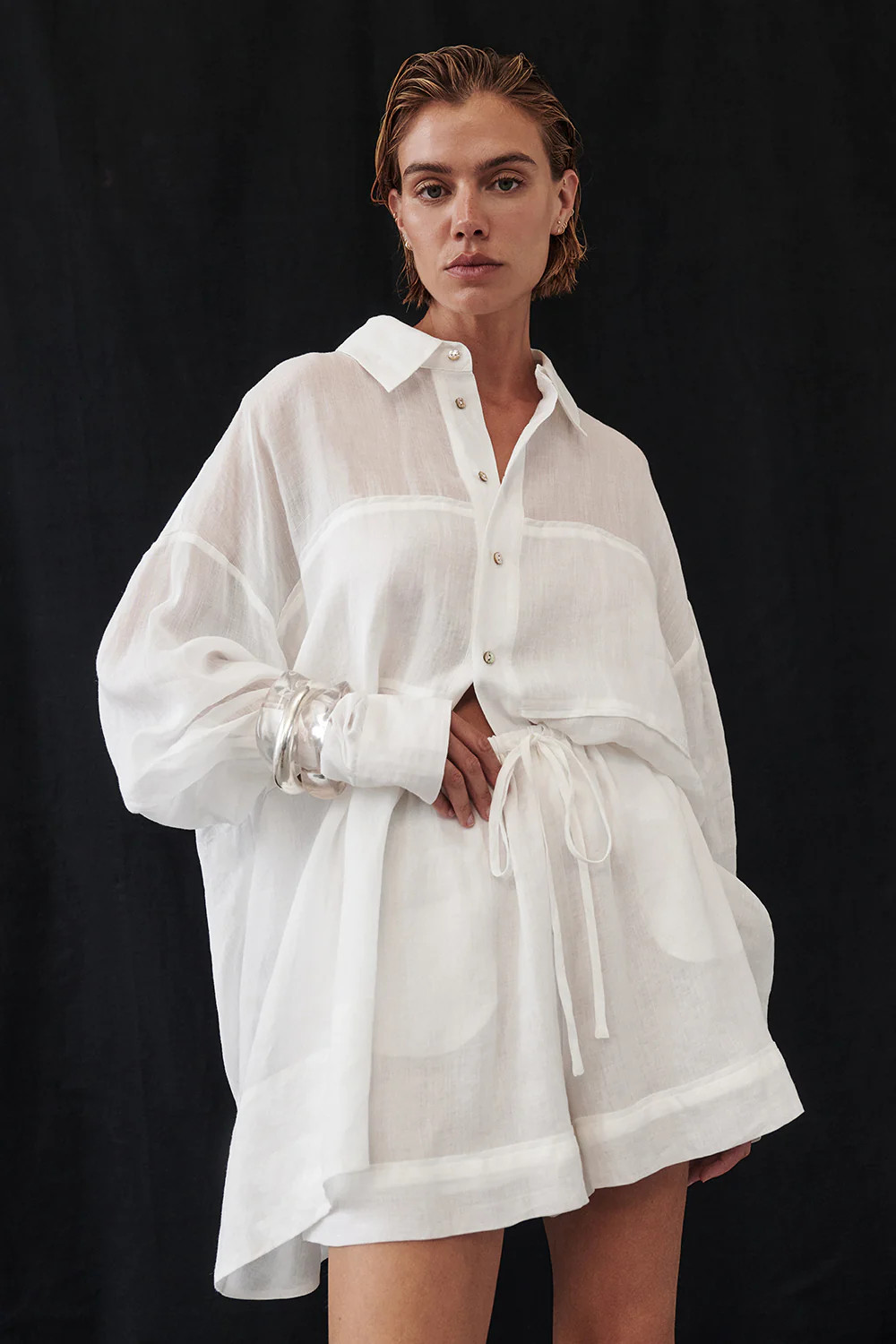 KAI WHITE RAMIE SHORT | DISSH