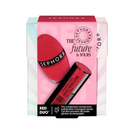 Stocking Stuffers Holiday Christmas Gift Sephora Collection Red Nail & Lip Duo Contains 0.12 Oz Satin Bullet Lipstick 1 Excessively Good & 0.16 Oz Color Hit Nail Polish L41 Cherry Popsicle New | Walmart (US)