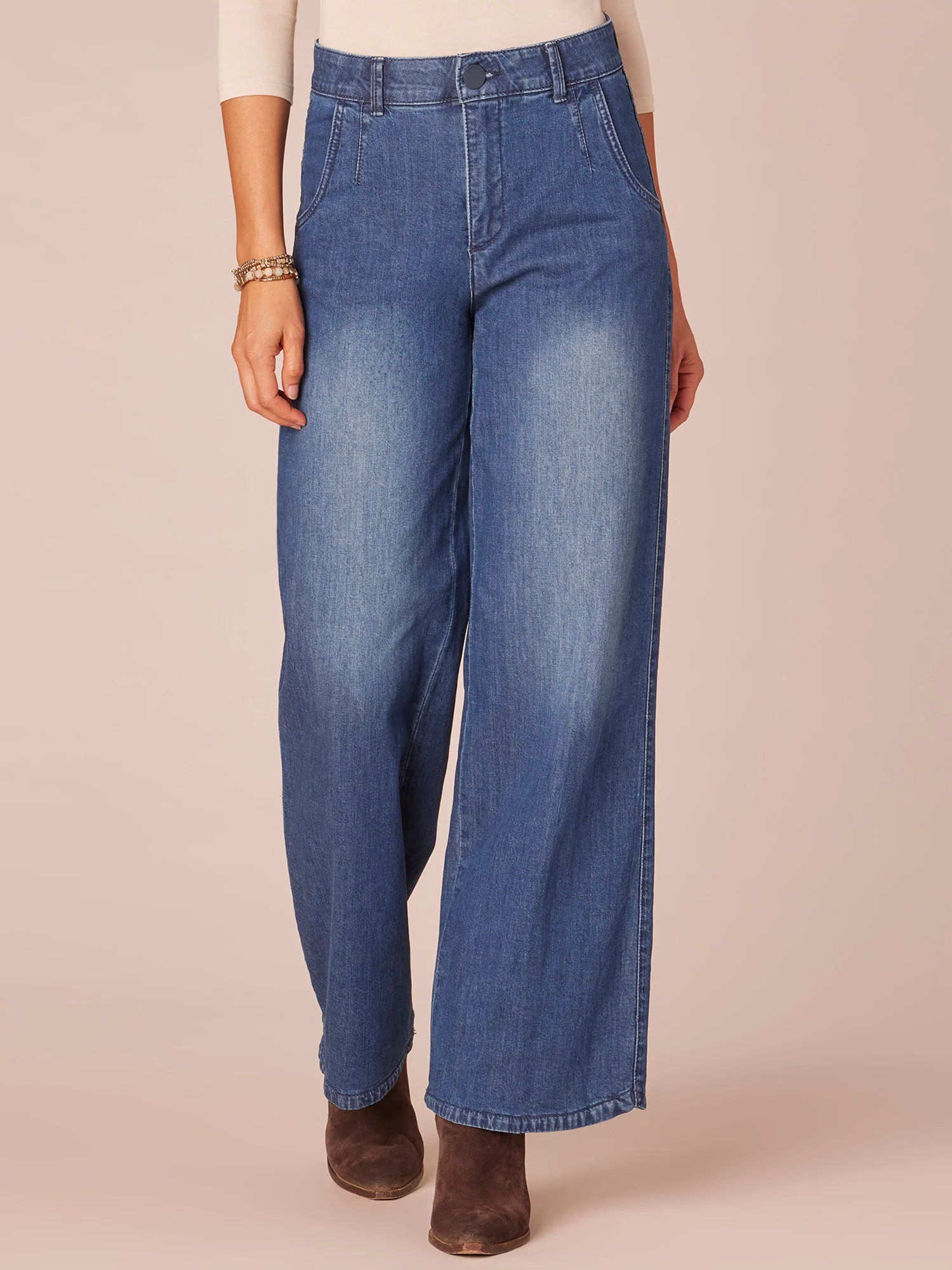 "Ab"solution Skyrise Tulip Hem Wide Leg Jeans | Democracy Clothing