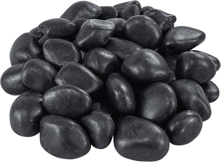 2-3 Inch Black Pebbles for Plants, 5 lbs River Rocks Decorative Black Stones, Ideal for Fish Tank... | Amazon (US)