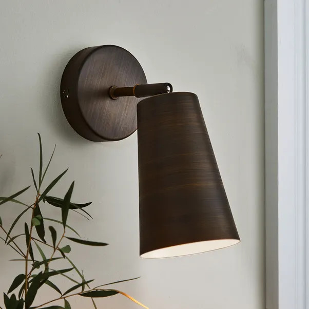 Colton Bronze Wall Light 15cm | Dunelm (migrated)