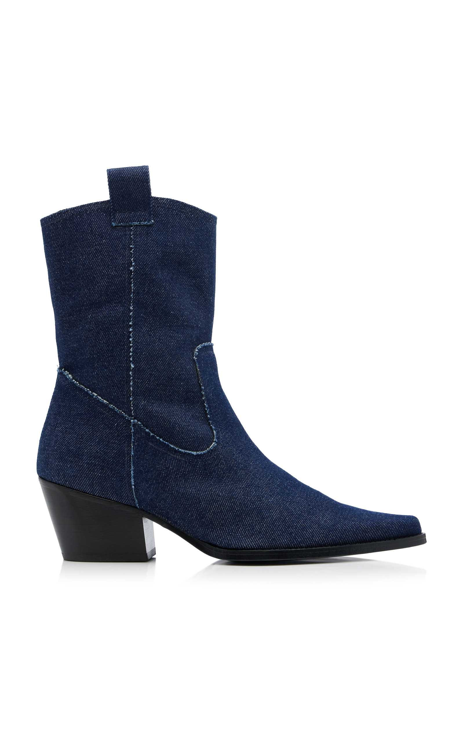 June Denim Ankle Boots | Moda Operandi (Global)