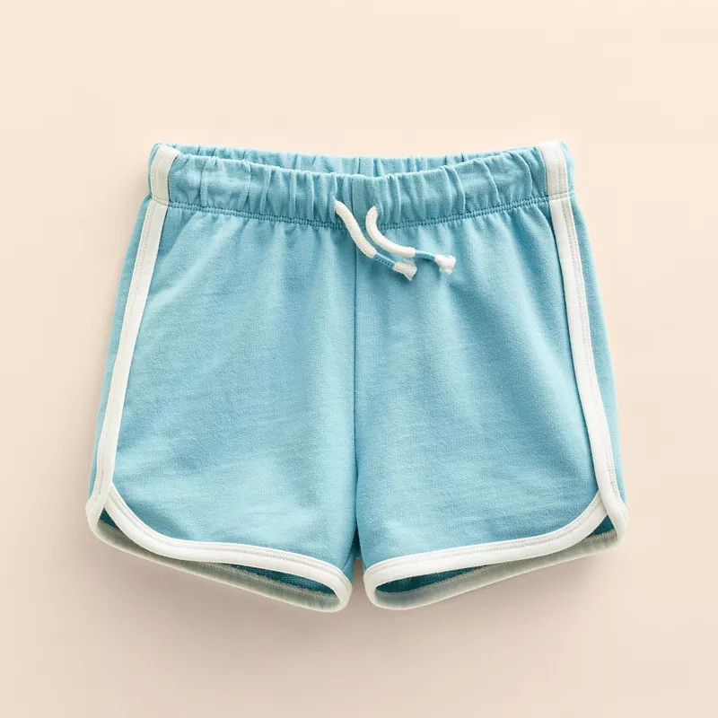 Baby & Toddler Little Co. by Lauren Conrad Organic Striped Dolphin Hem Shorts | Kohl's